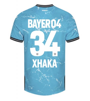 Bayer Leverkusen Granit Xhaka #34 Tercera Equipación 2023-24 Manga Corta